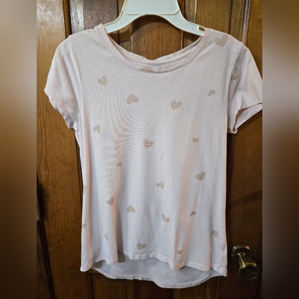 Pink Heart Pattern T-Shirt